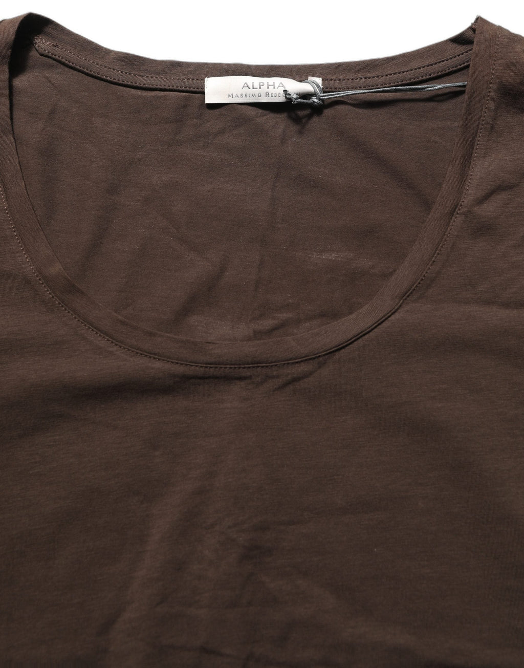 Alpha Massimo Rebecchi Brown Long Sleeves Round Neck Top