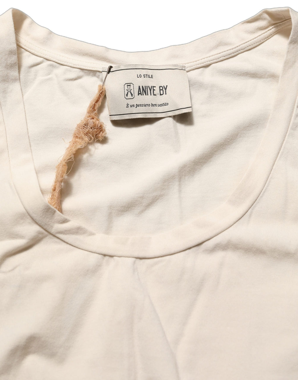 Aniye By Beige Viscose Sleeveless Round Neck Women Tank Top