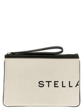 Stella McCartney Beige Cotton Clutch Bag