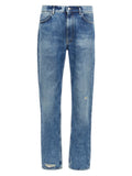 Givenchy Blue Cotton Straight-Leg Jeans