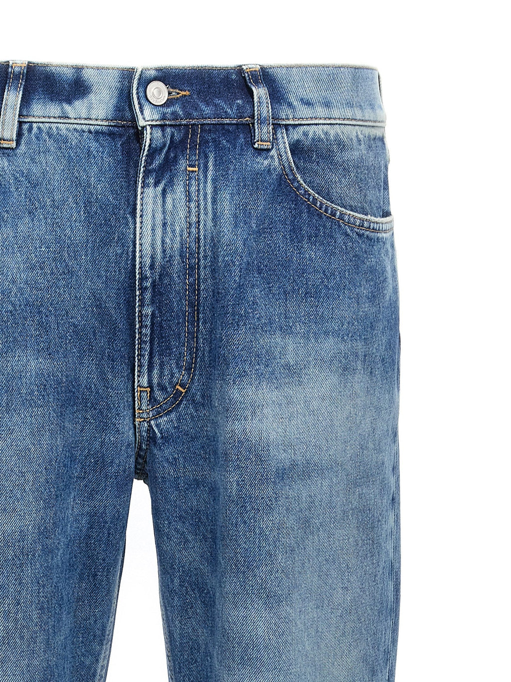 Givenchy Blue Cotton Straight-Leg Jeans