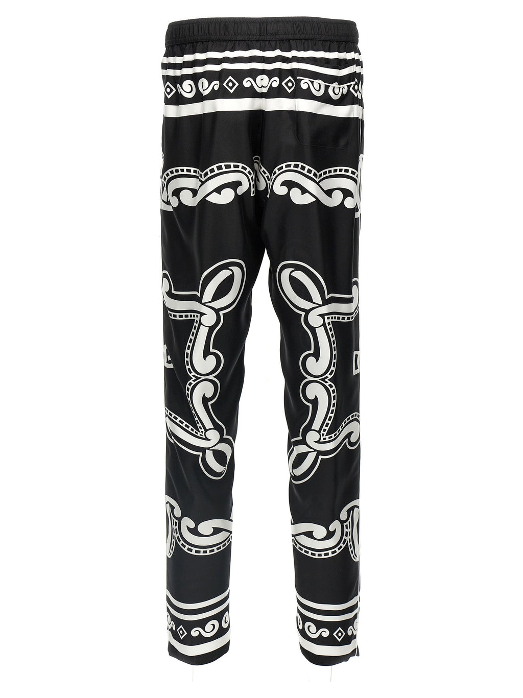 Dolce & Gabbana Bicolor Silk Casual Pants
