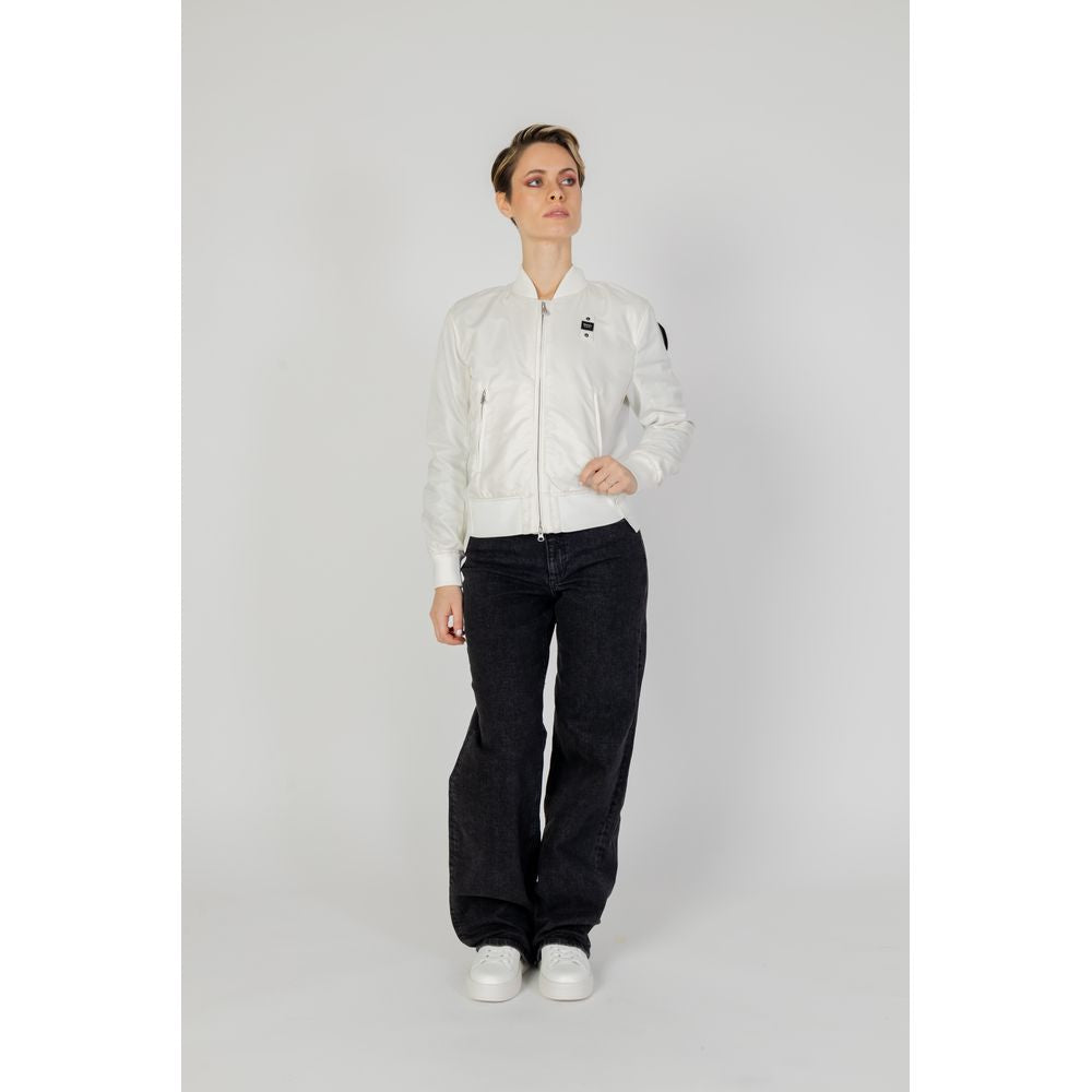 Blauer White Polyamide Bomber