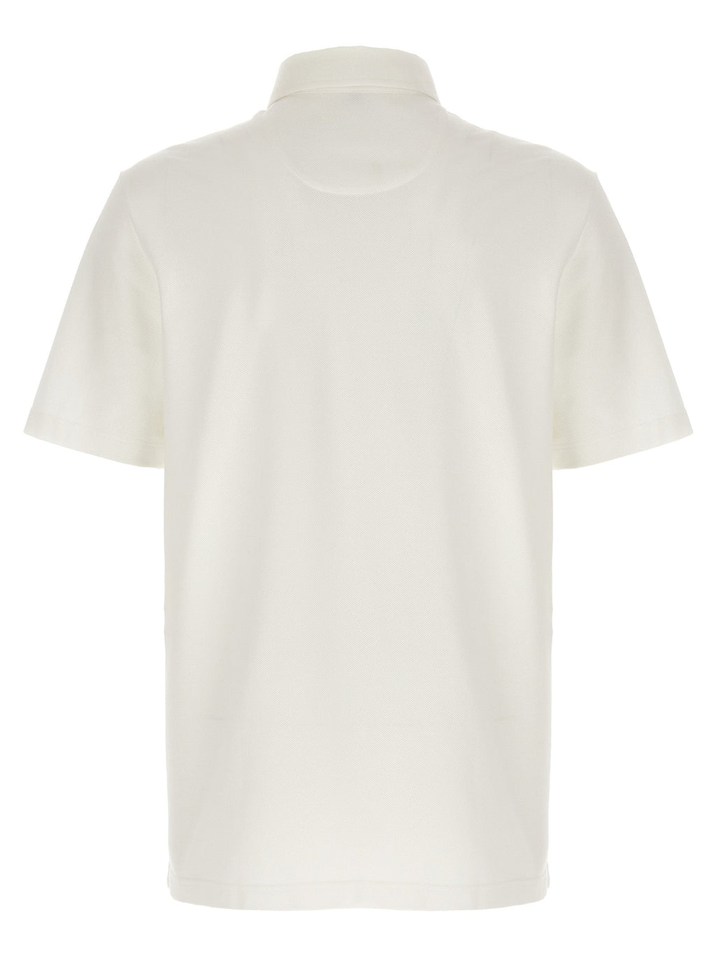 Brioni White Cotton Polo Shirt