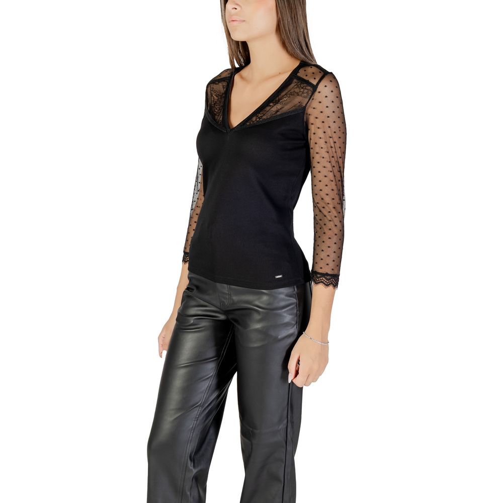 Morgan De Toi Black Polyester Blouse