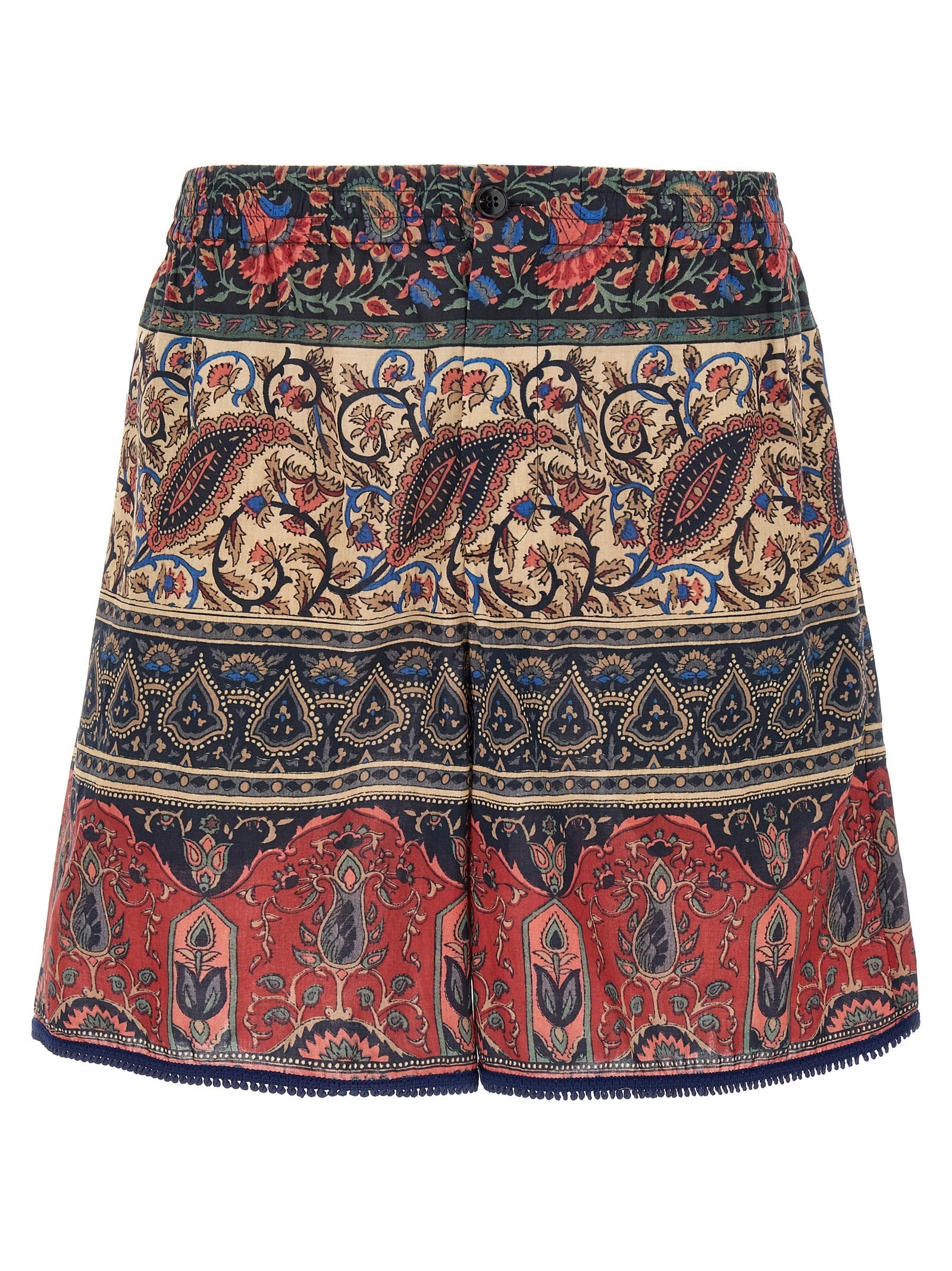 Valentino Garavani Multicolor Cotton Bermuda Shorts