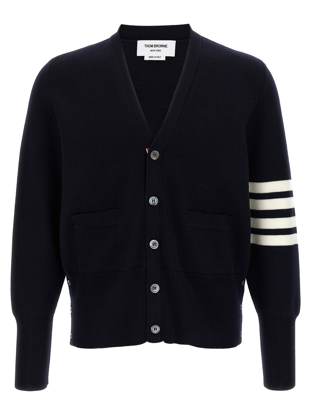 Thom Browne Blue Virgin Wool Cardigan