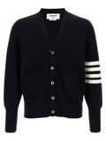 Thom Browne Blue Virgin Wool Cardigan