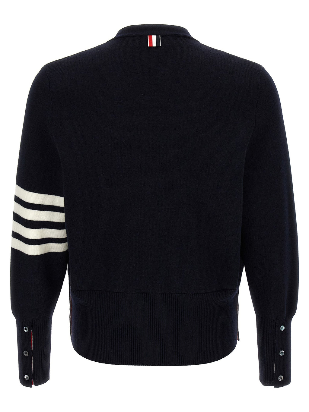 Thom Browne Blue Virgin Wool Cardigan