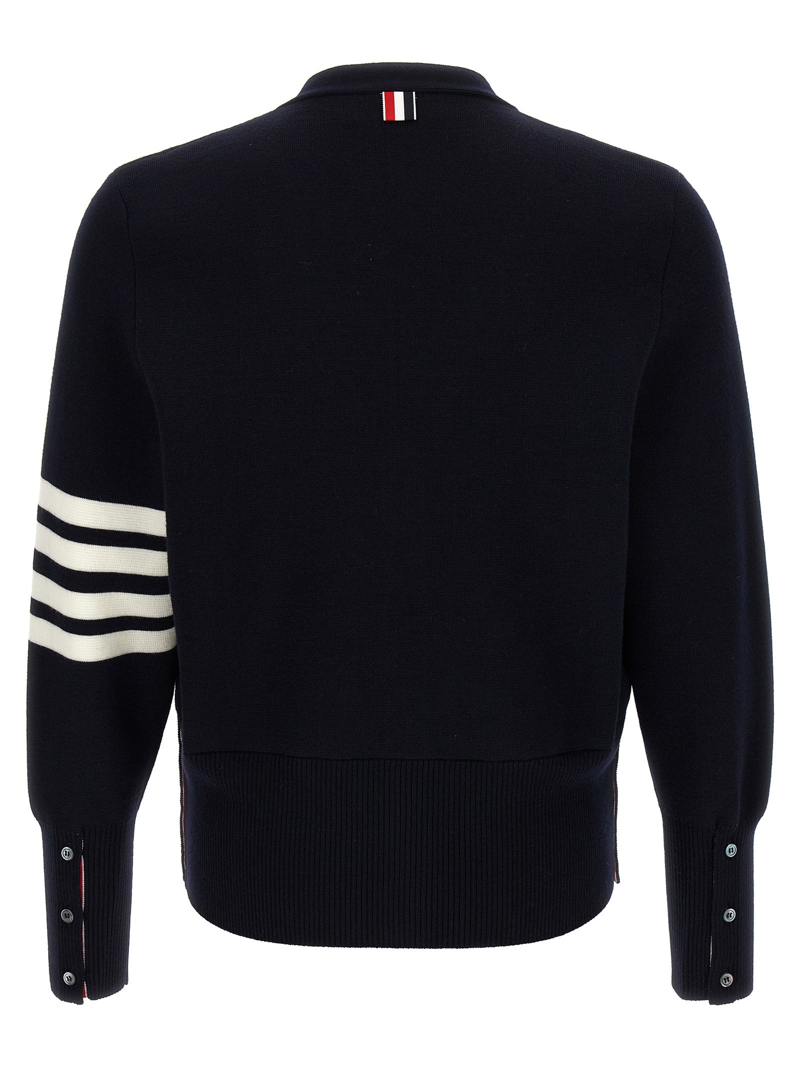 Thom Browne Blue Virgin Wool Cardigan