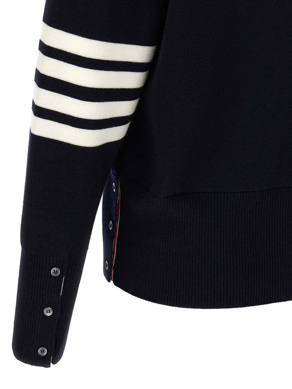 Thom Browne Blue Virgin Wool Cardigan