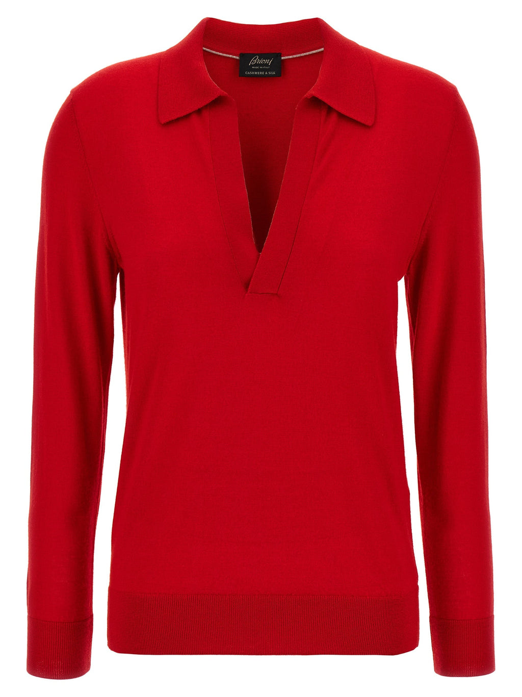 Brioni Multicolor Cashmere Polo Shirt