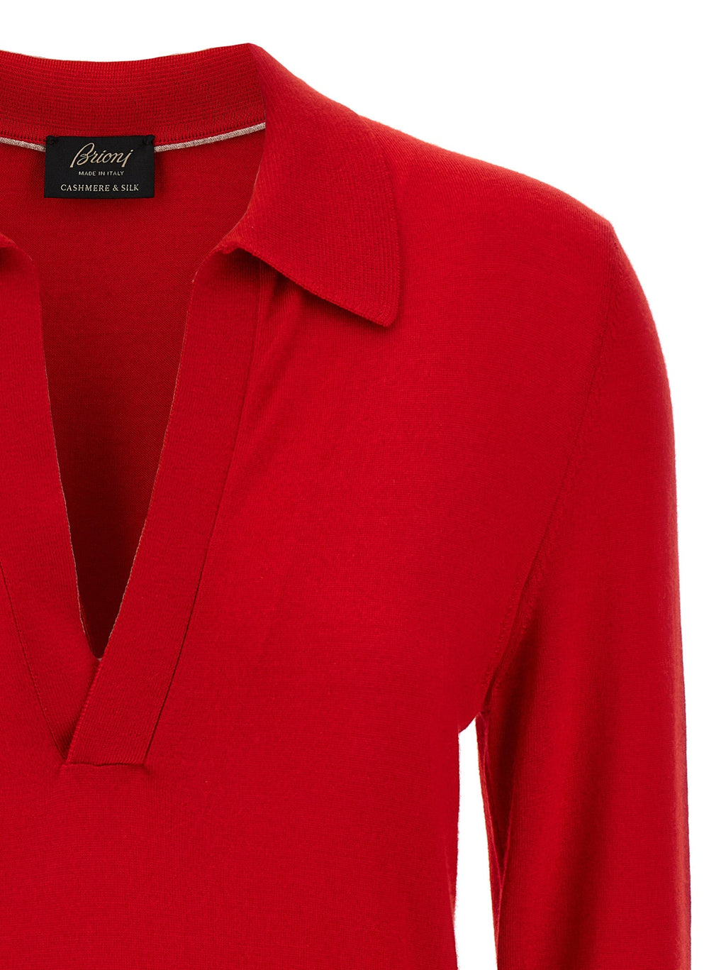 Brioni Multicolor Cashmere Polo Shirt