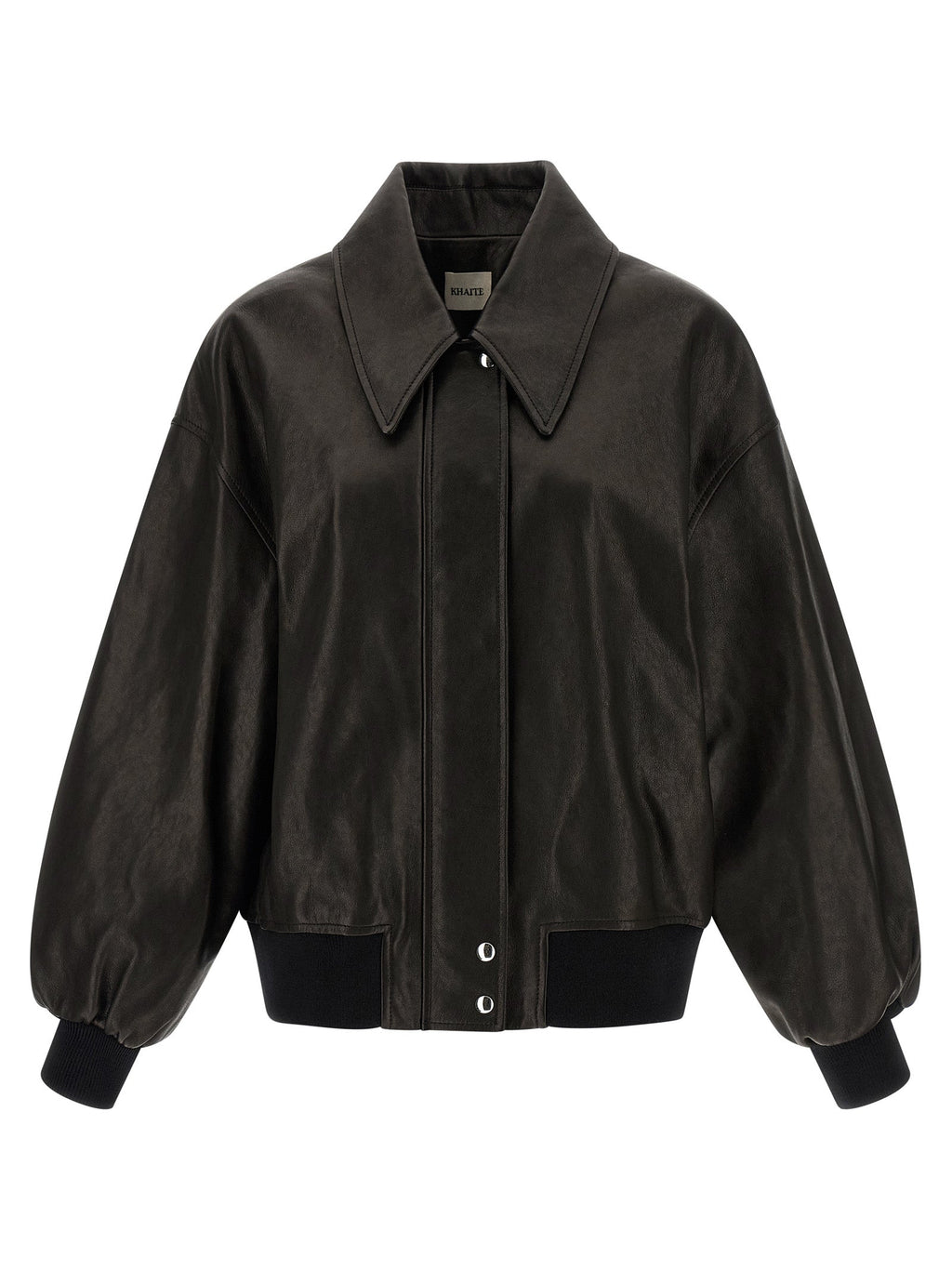Khaite Black Lamb Leather Leather Jacket