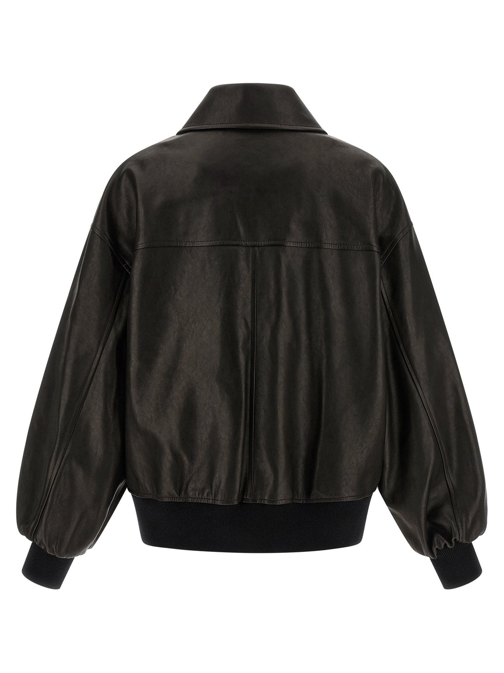 Khaite Black Lamb Leather Leather Jacket
