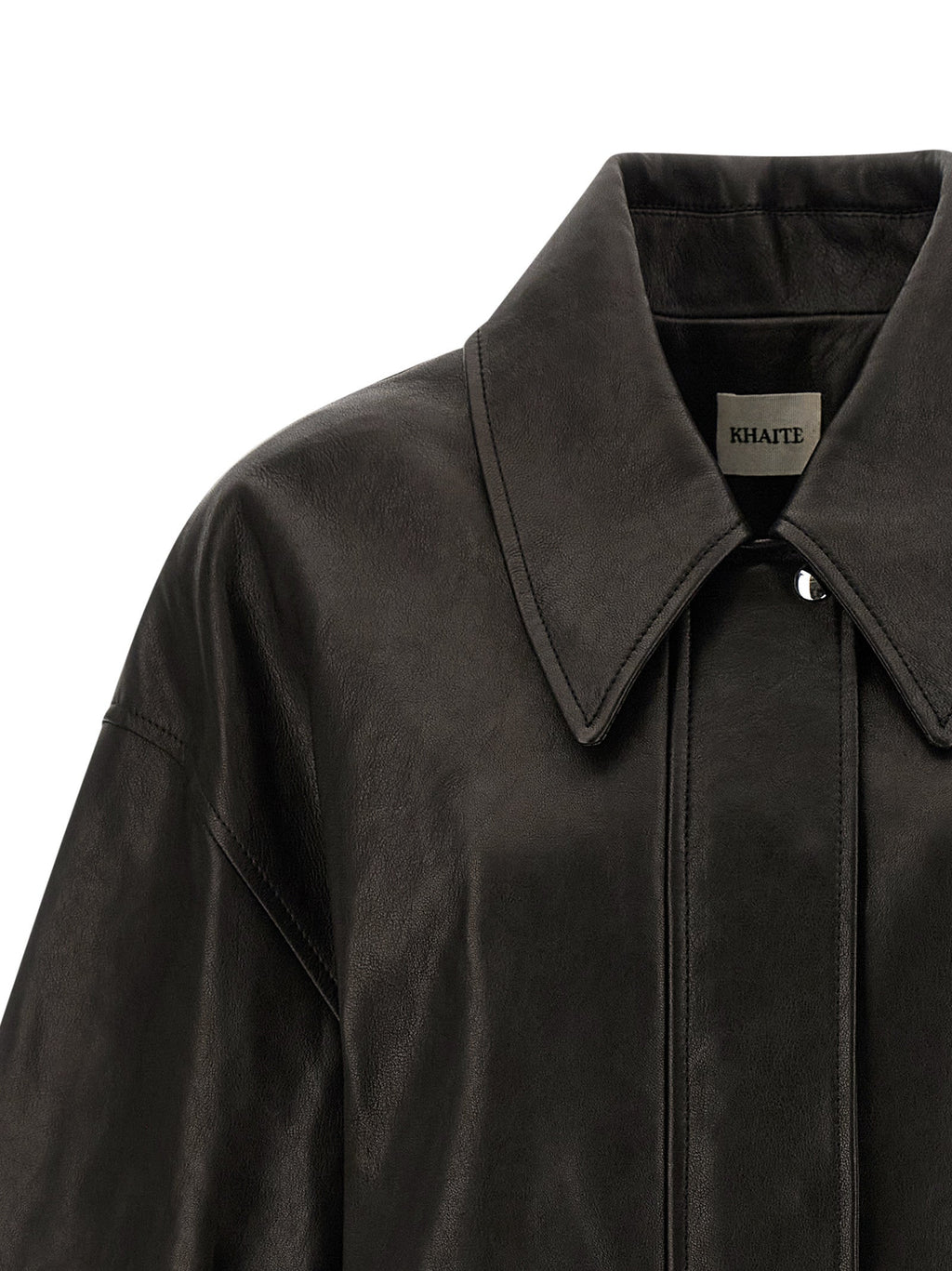 Khaite Black Lamb Leather Leather Jacket