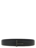 Tom Ford Black Calfskin Belt
