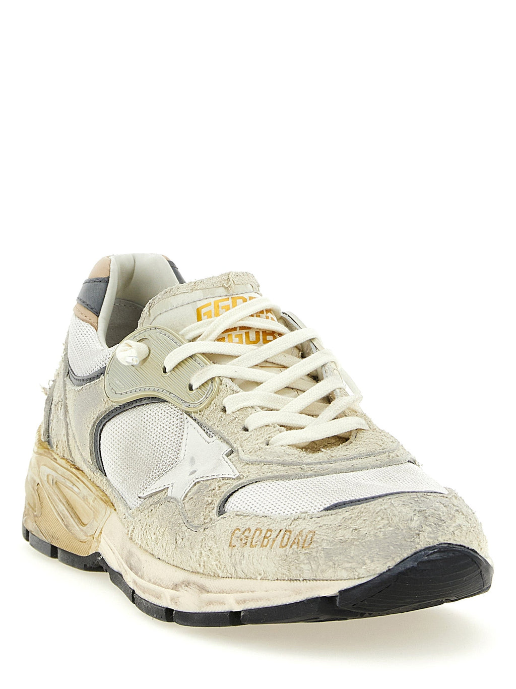Golden Goose White Leather Athletic Sneakers