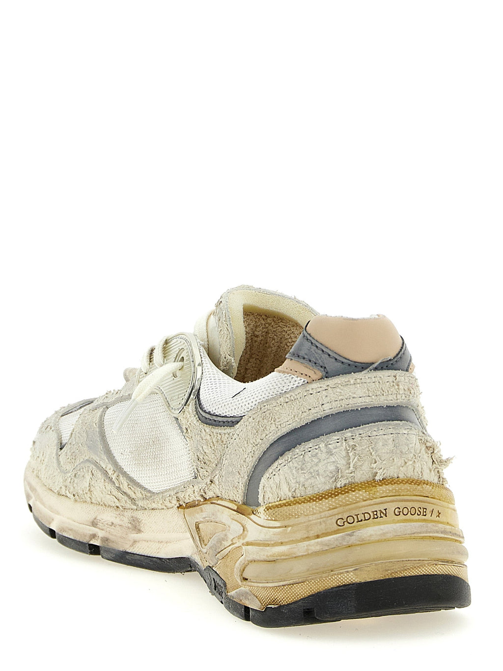 Golden Goose White Leather Athletic Sneakers