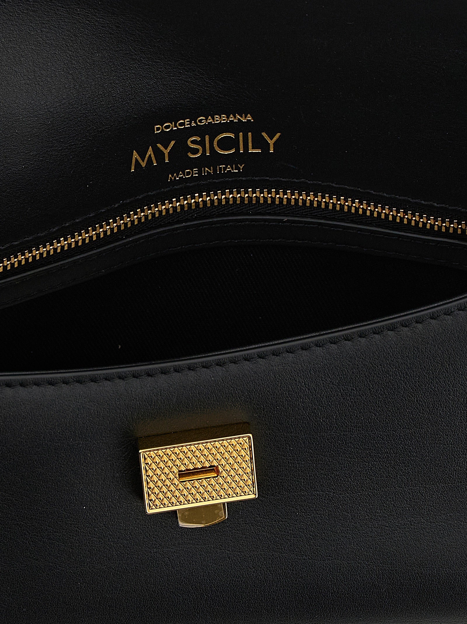 Dolce & Gabbana Black Calfskin Handbag
