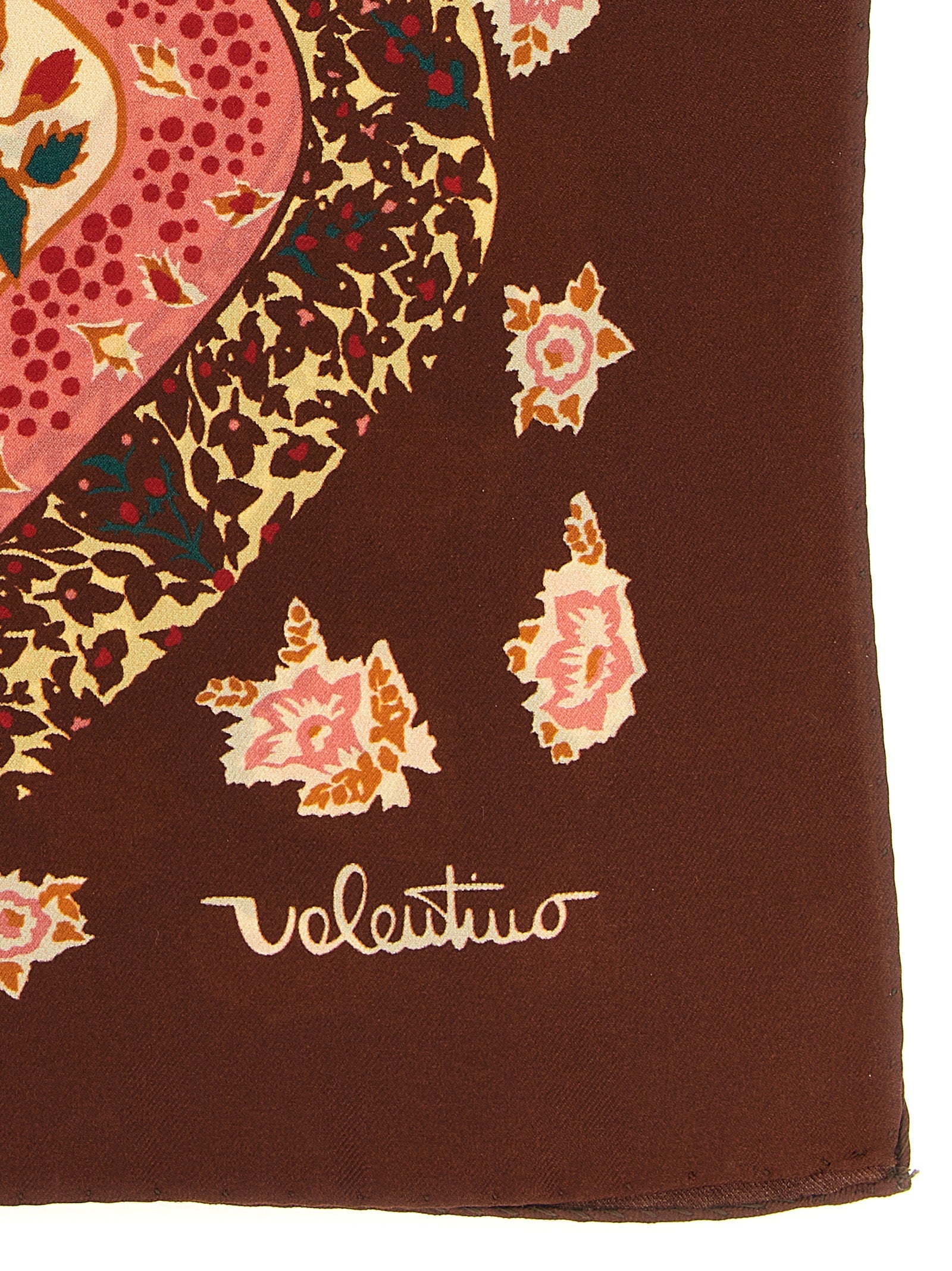 Valentino Garavani Brown Silk Foulard