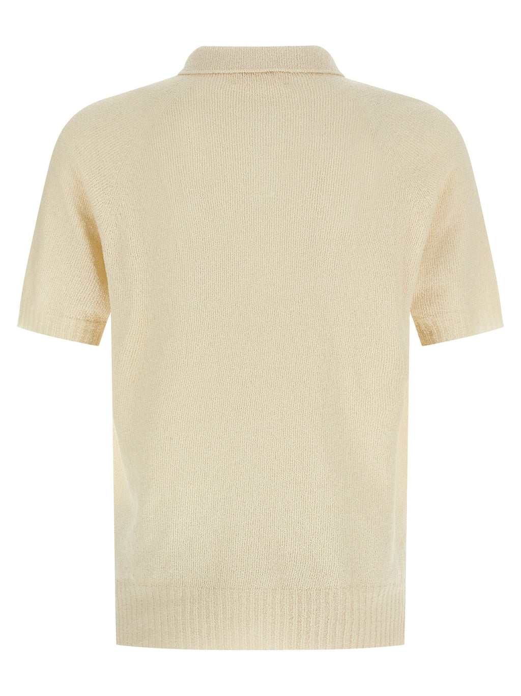 MA'RY'YA Beige Cotton Polo Shirt