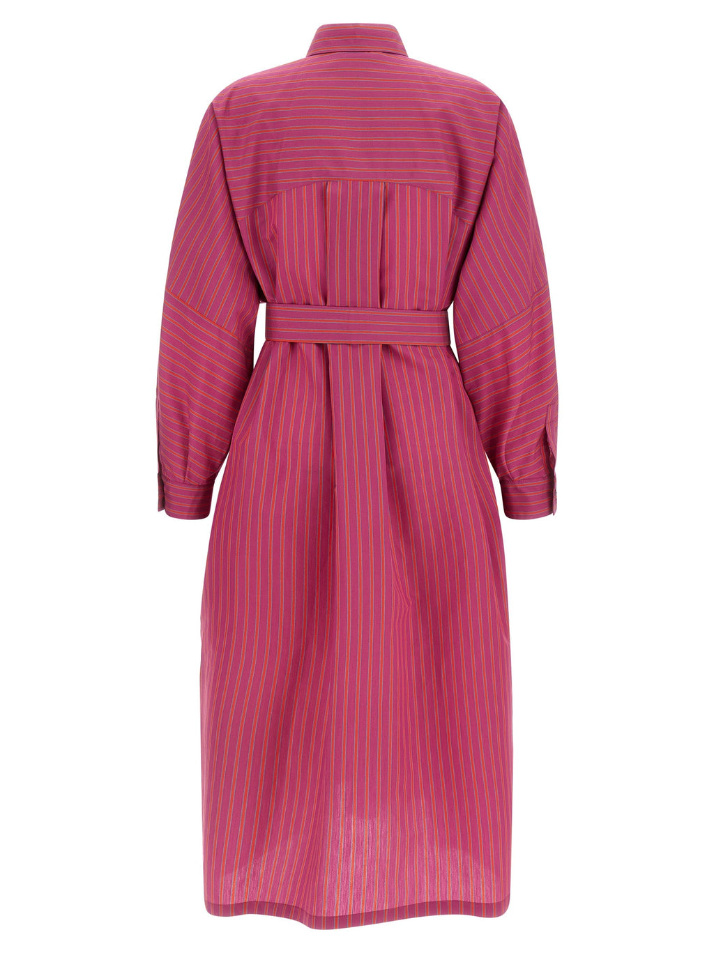 Max Mara Purple Cotton Long Dress