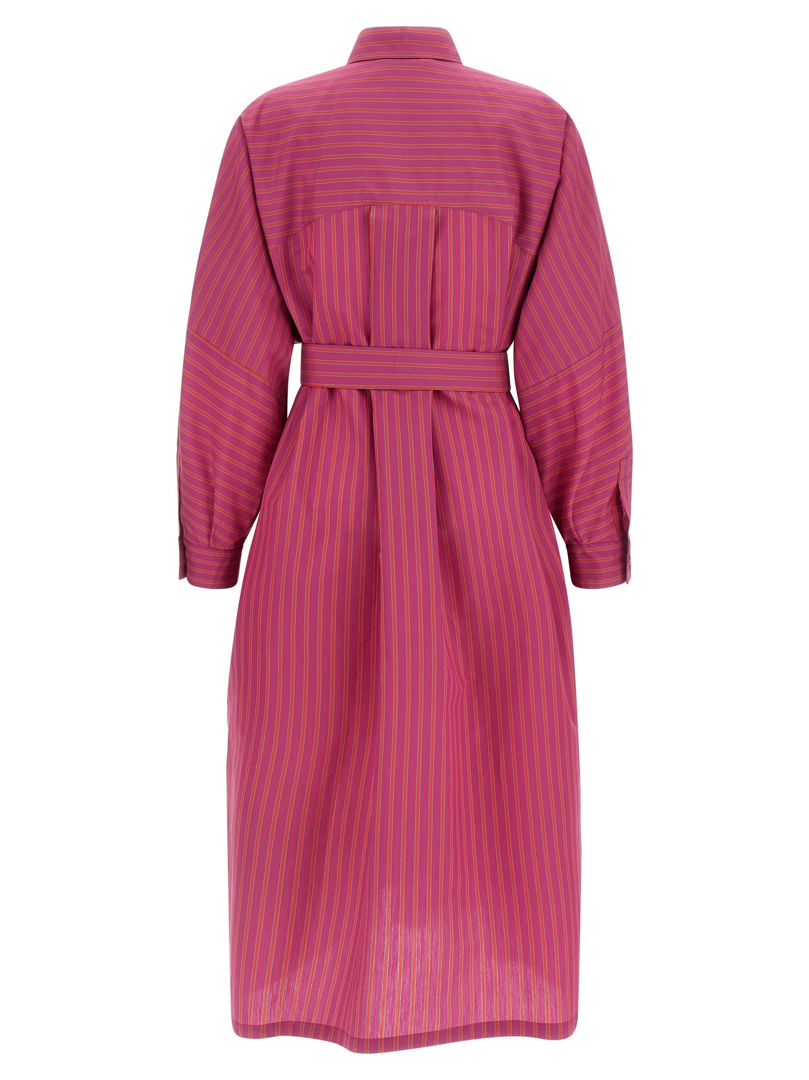 Max Mara Purple Cotton Long Dress