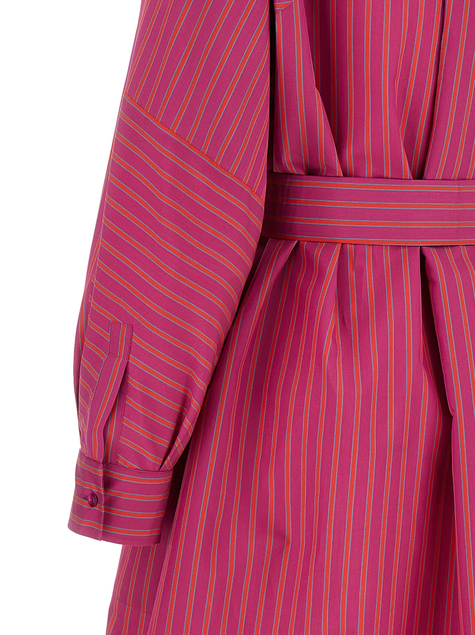 Max Mara Purple Cotton Long Dress