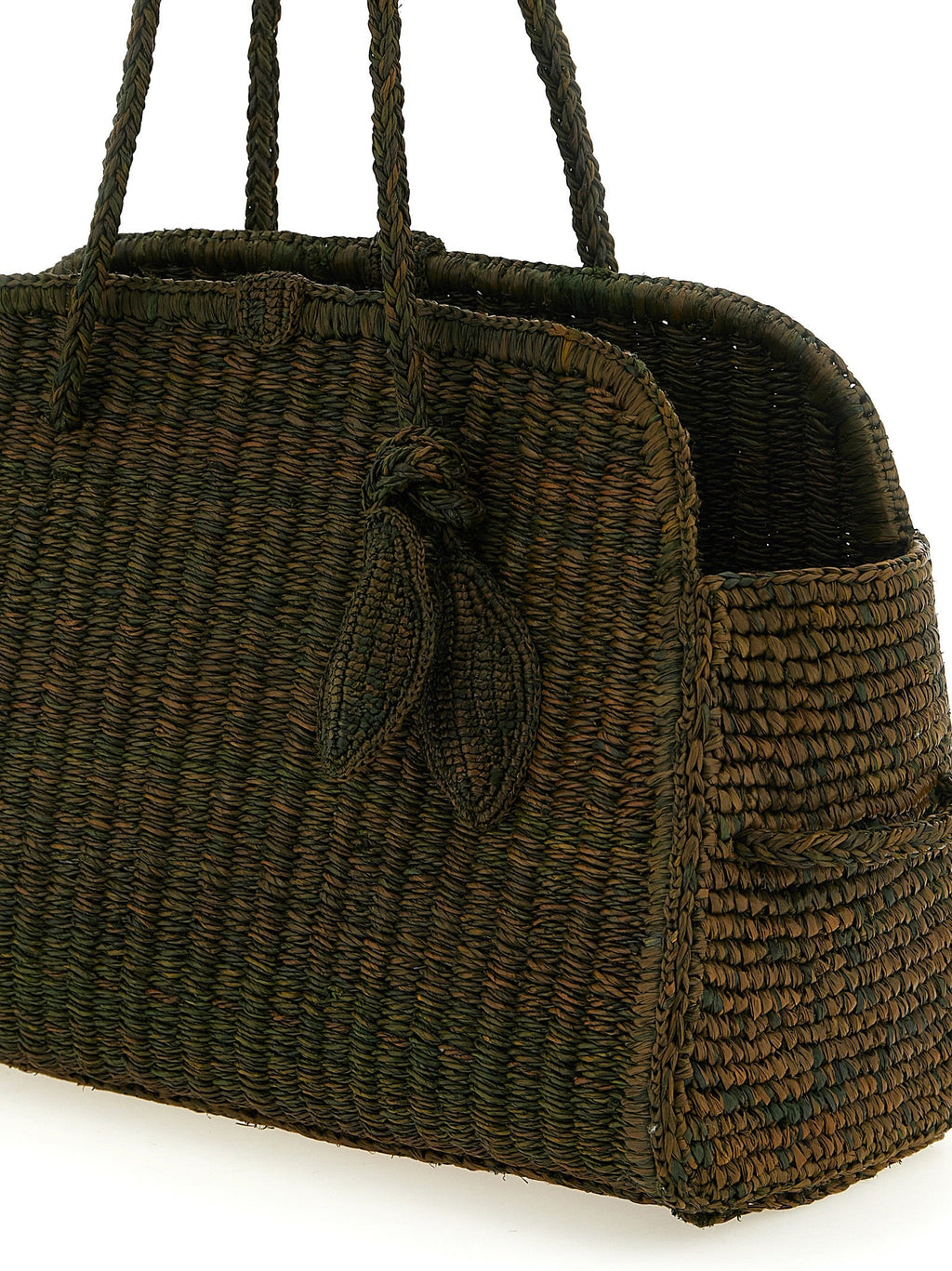 Jacquemus Bicolor Raffia Tote Bag