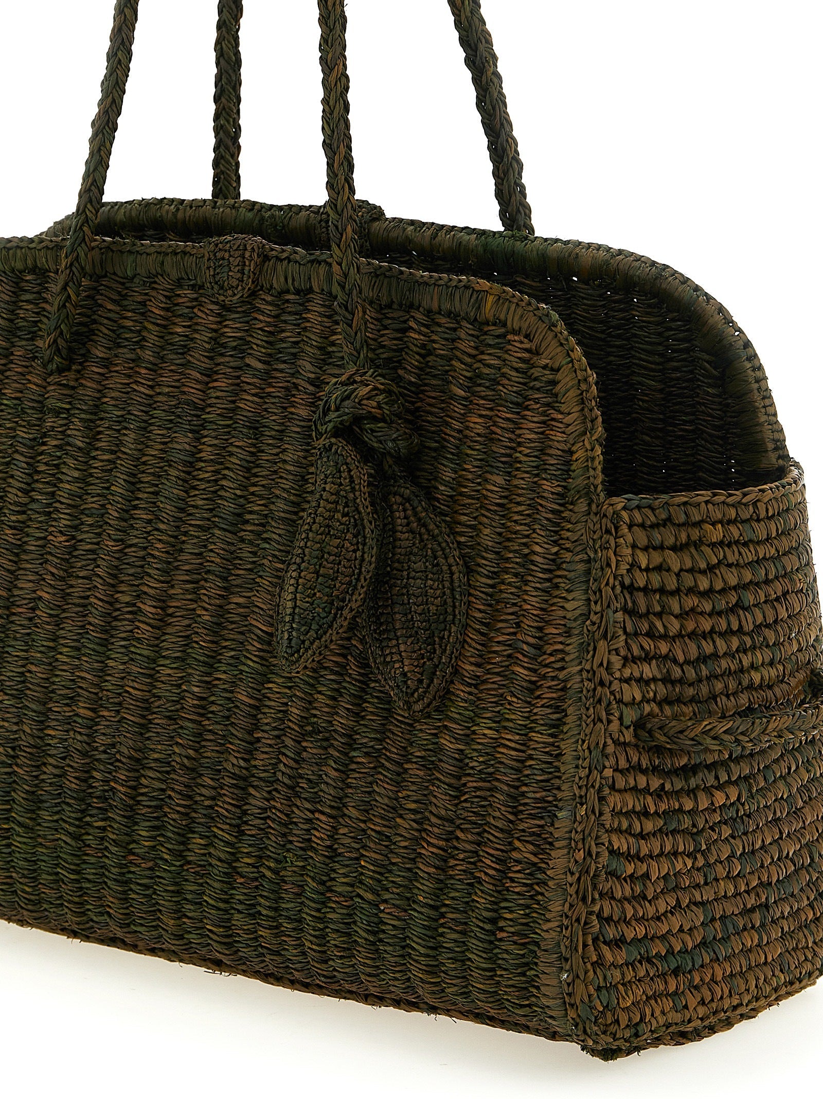 Jacquemus Bicolor Raffia Tote Bag