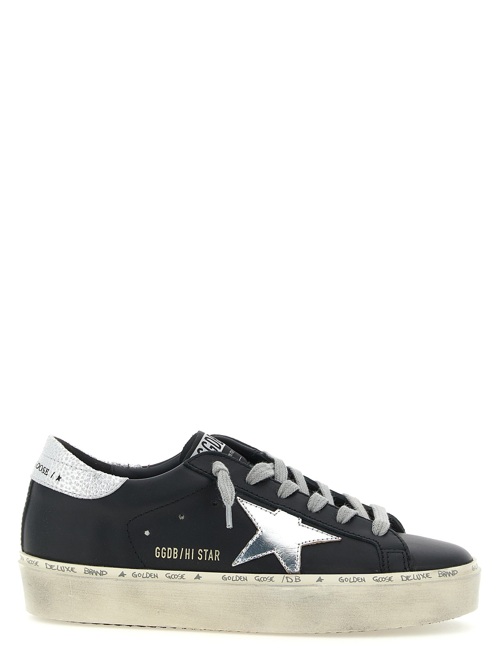 Golden Goose Black Cowhide Chunky Sneakers
