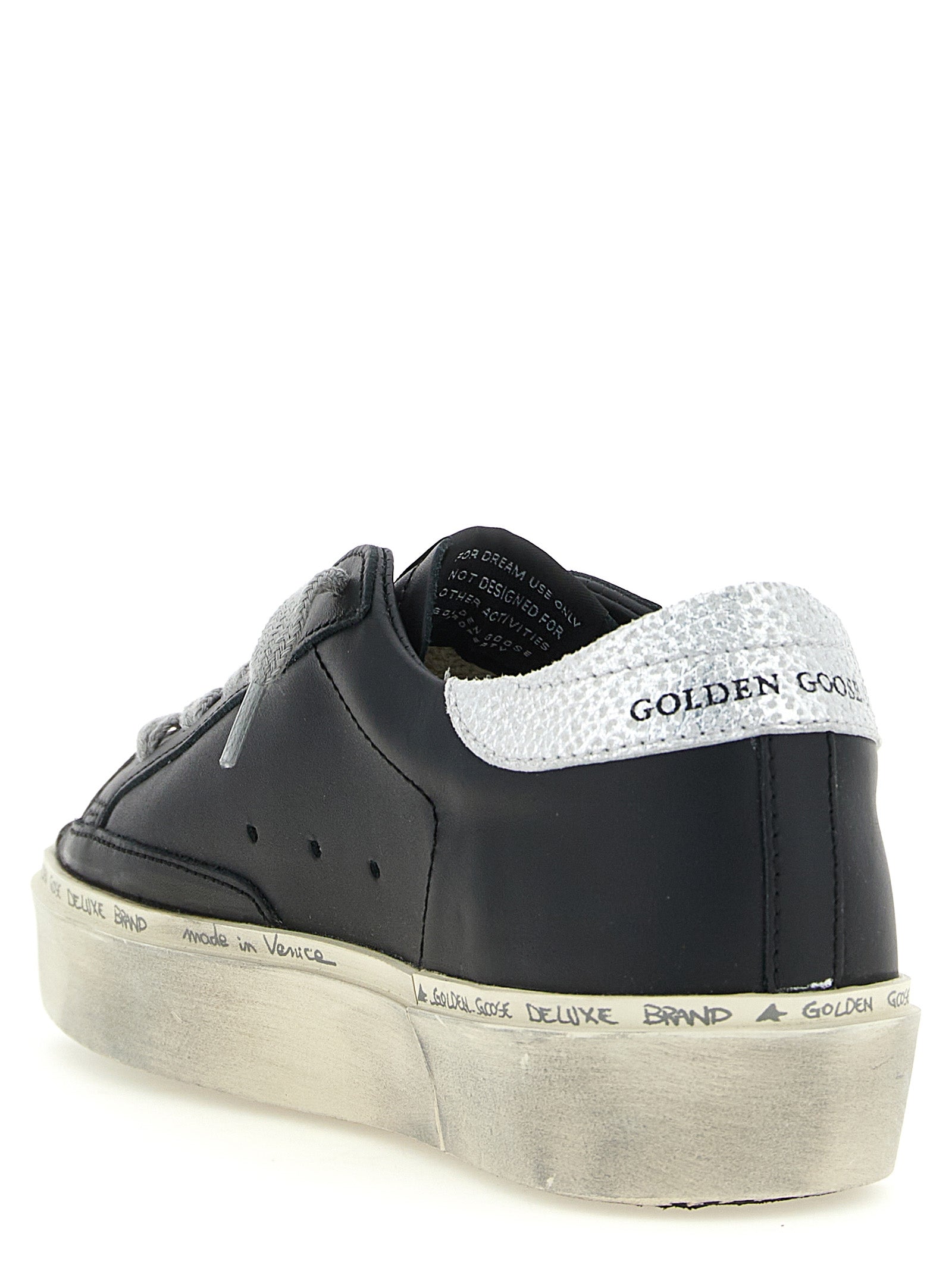 Golden Goose Black Cowhide Chunky Sneakers