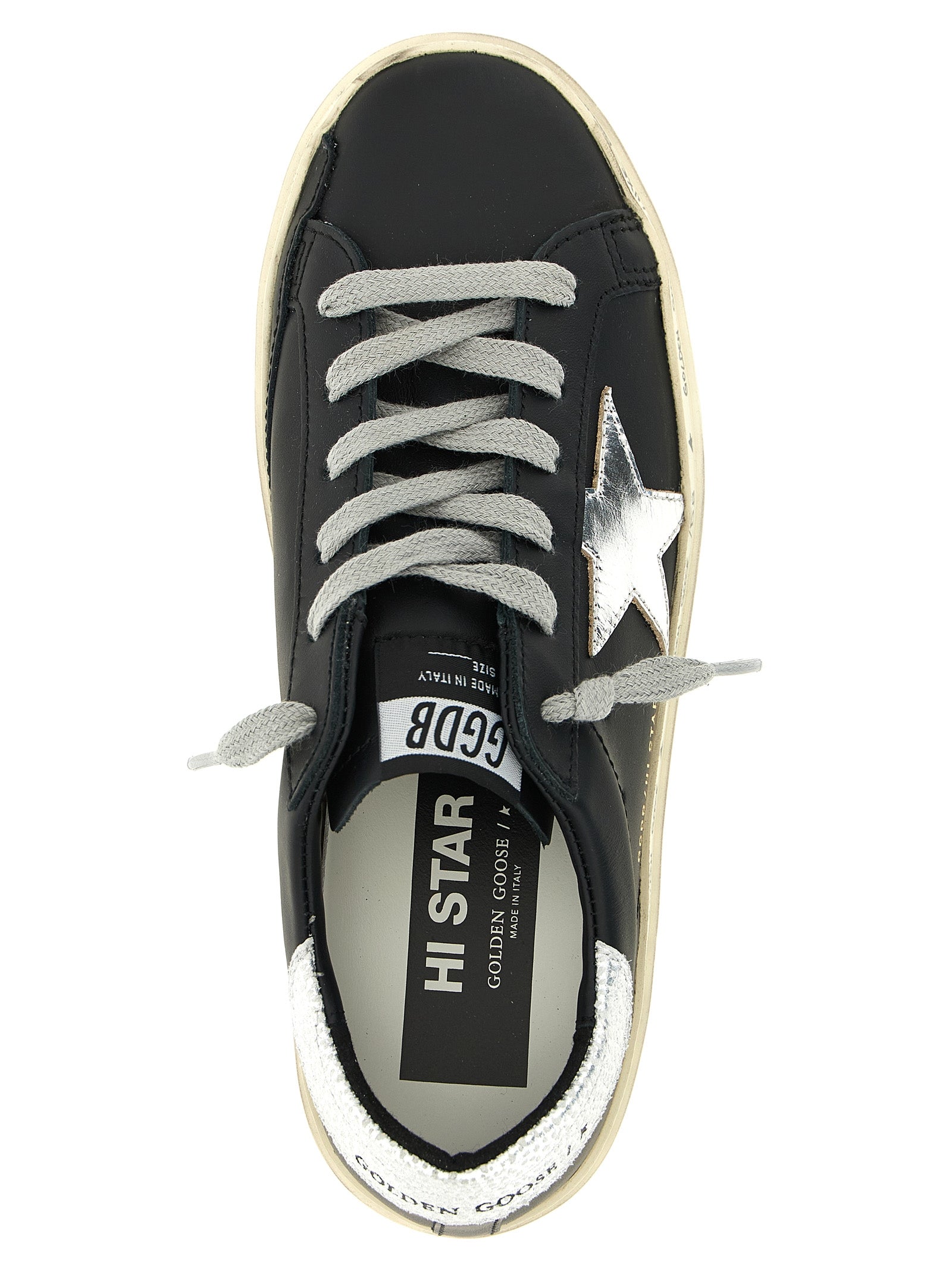 Golden Goose Black Cowhide Chunky Sneakers