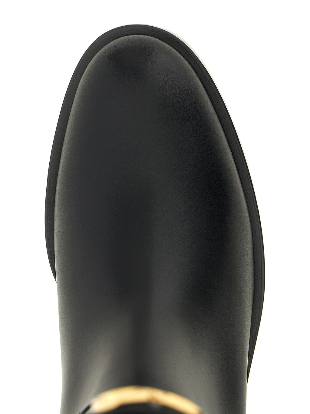 Valentino Garavani Black Calfskin Over The Knee