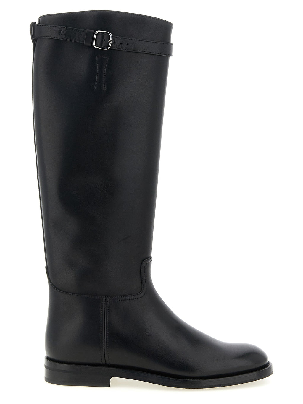 Church's Black Calfskin Over The Knee