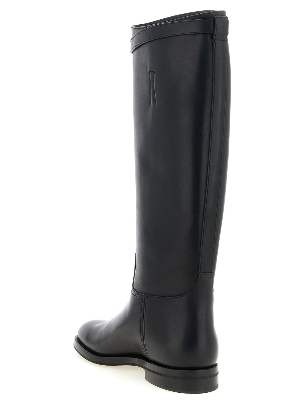 Church's Black Calfskin Over The Knee