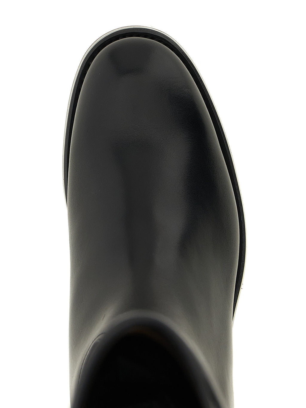 Church's Black Calfskin Over The Knee