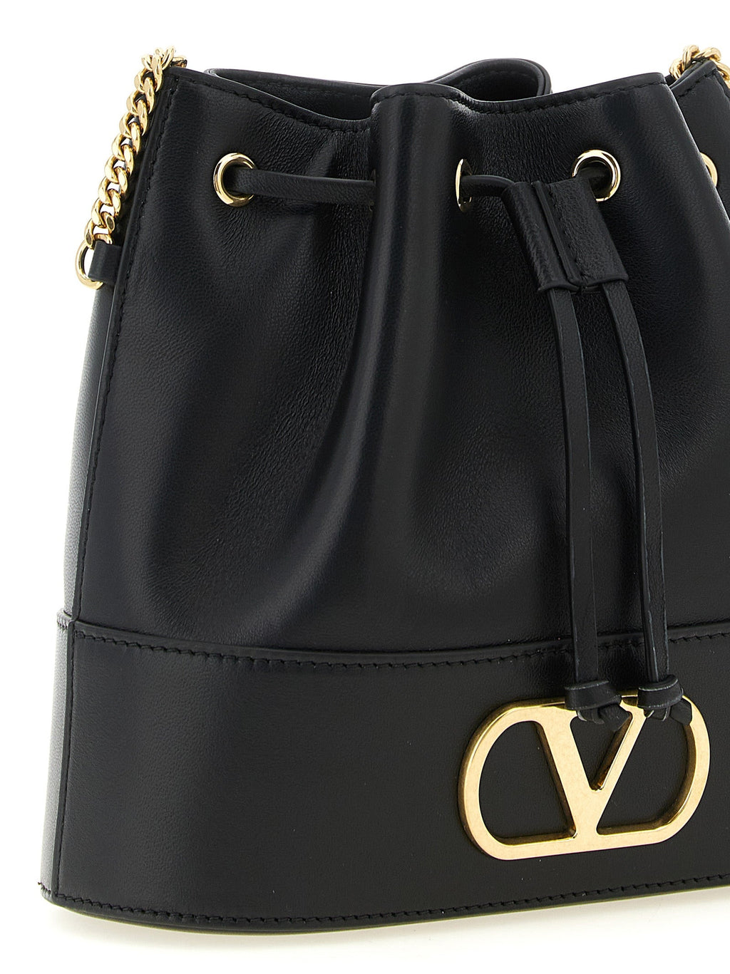 Valentino Garavani Black Lamb Leather Crossbody Bag