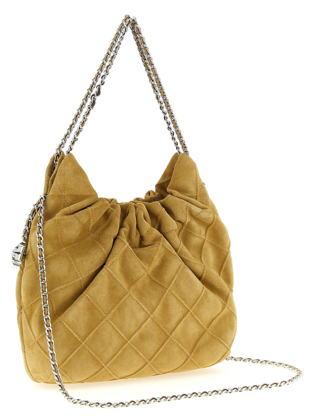 Tory Burch Beige Calfskin Shoulder Bag