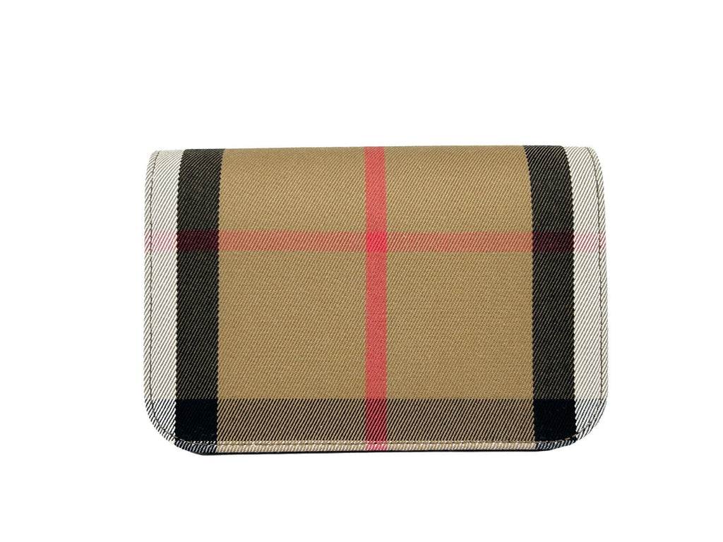 Burberry Small Leather Madison Crossbody Check Bag