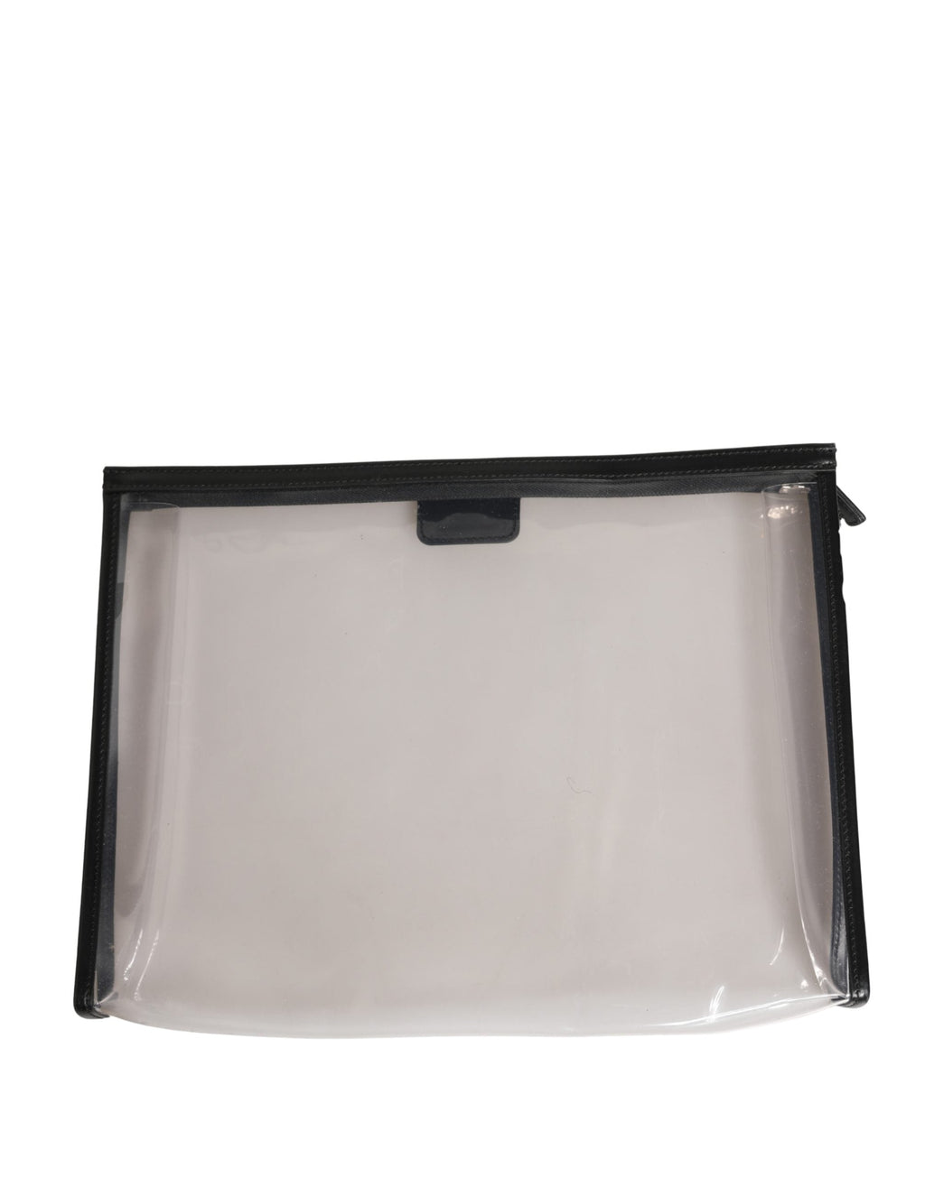 Dolce & Gabbana Transparent PVC Clutch Pouch Purse Branded Logo Plaque Bag