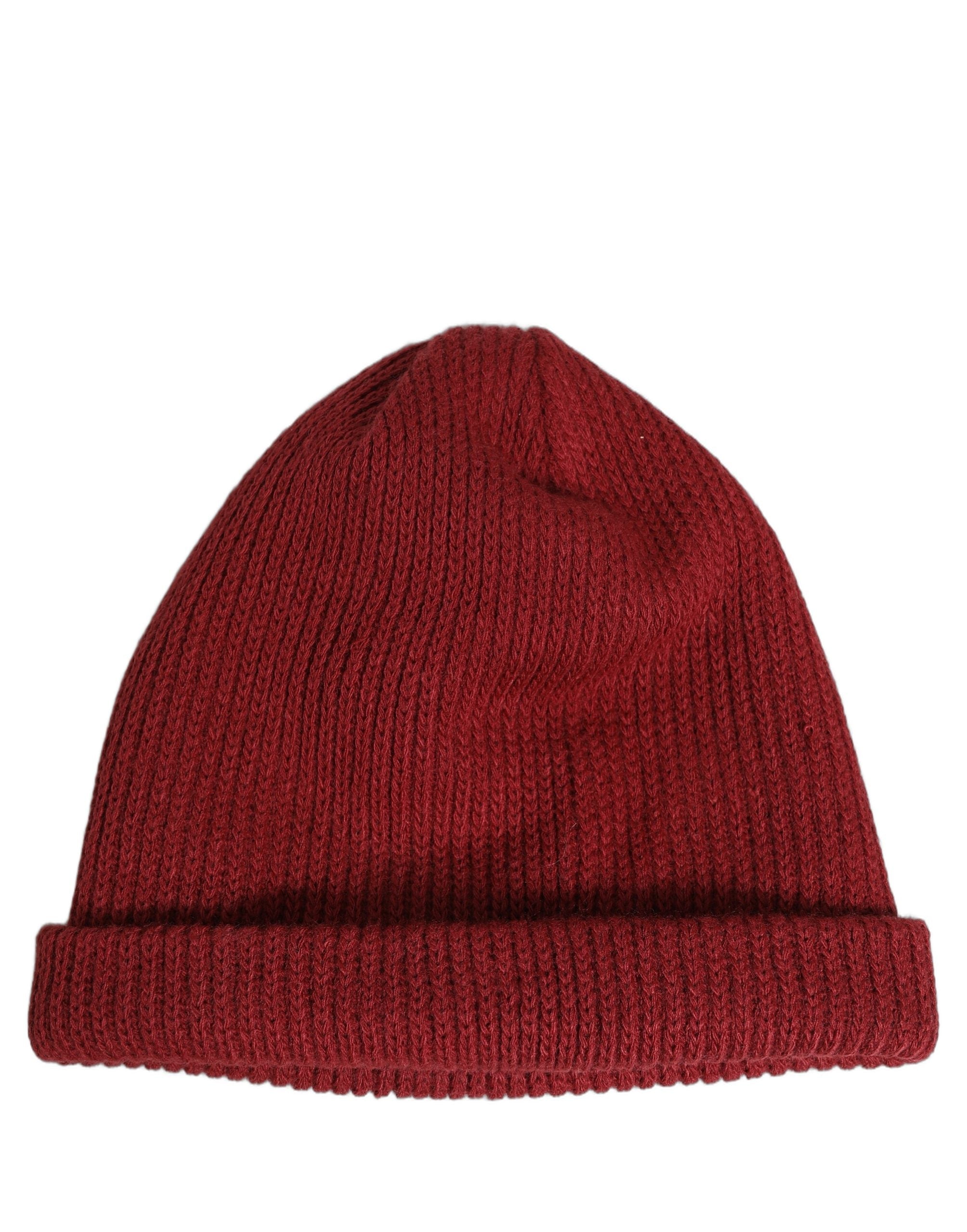 Vans Women Bordeaux Wool Knitted Winter Beanie Capello Hat
