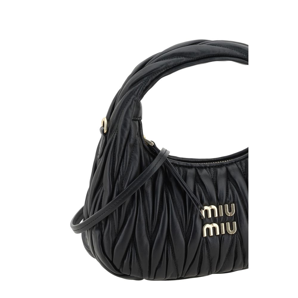 Miu Miu Black Lamb Ovis Aries Aries Handbag