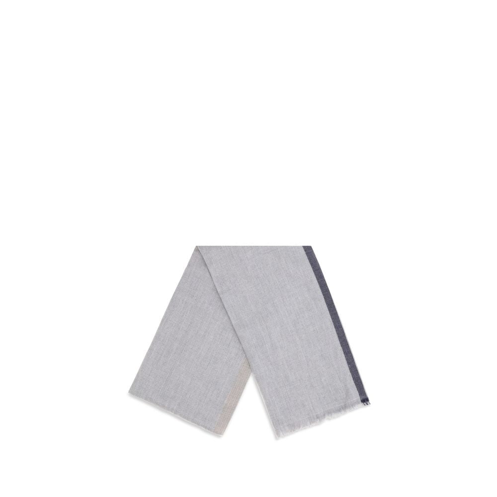 Brunello Cucinelli Gray Cashmere Scarf