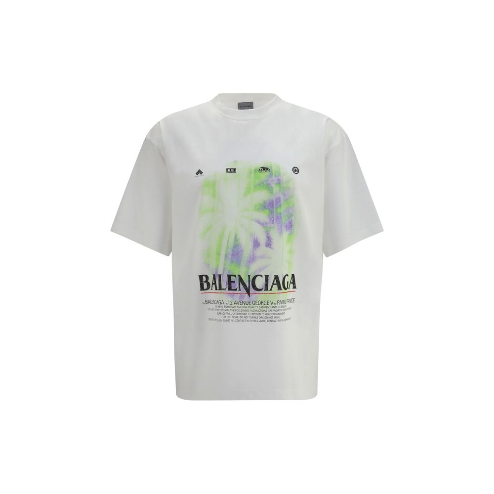 Balenciaga White Cotton T-Shirt