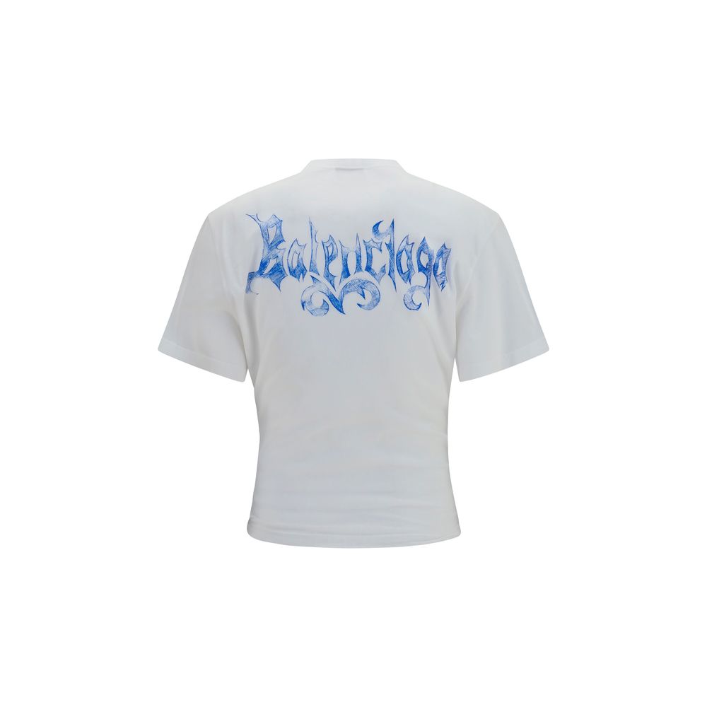 Balenciaga White Cotton T-Shirt