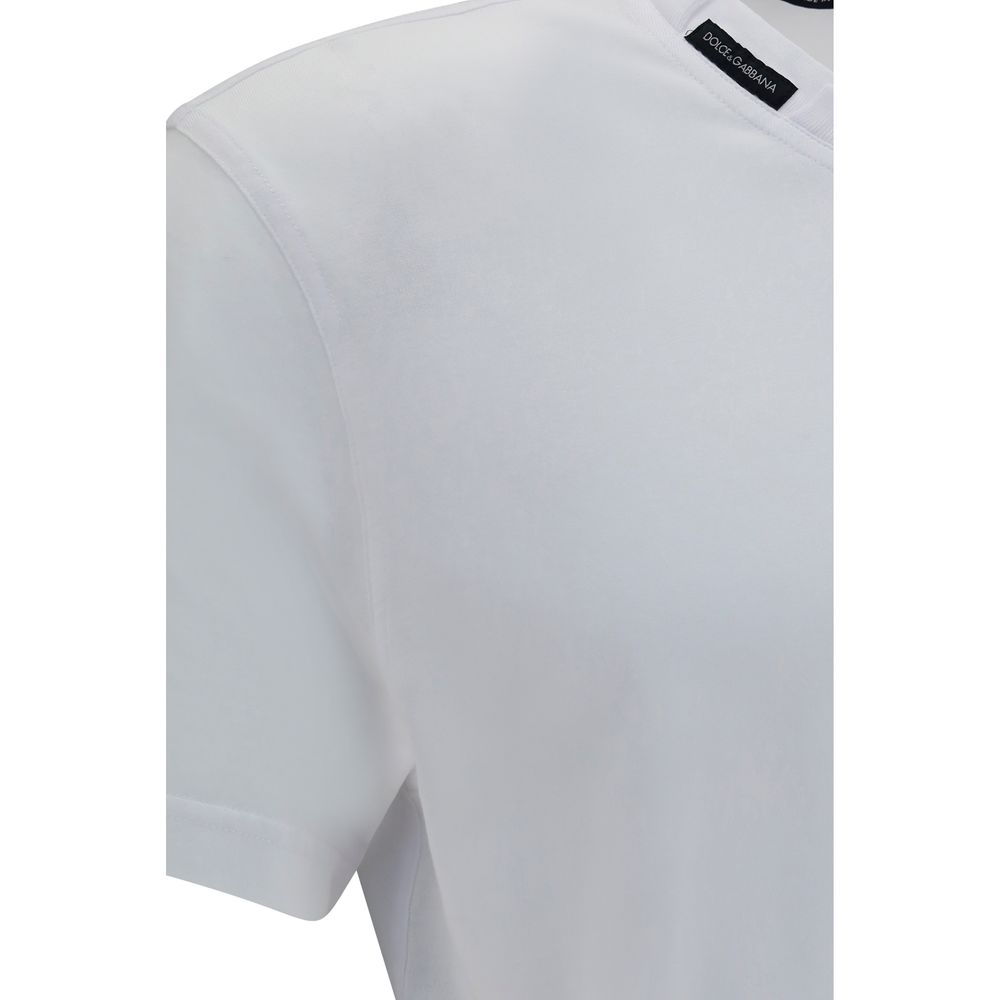 Dolce & Gabbana White Cotton T-Shirt