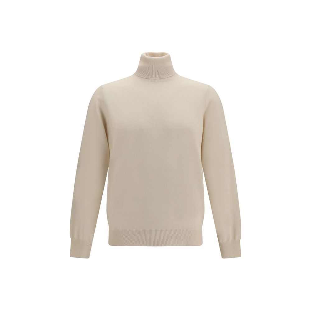 Brunello Cucinelli Beige Cashmere Turtleneck