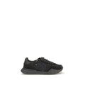 Dolce & Gabbana Black Calf Leather Bos Taurus Chunky Sneakers
